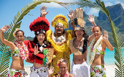 Ken & Yuriko – Tahitian Wedding at Motu Piti Aau