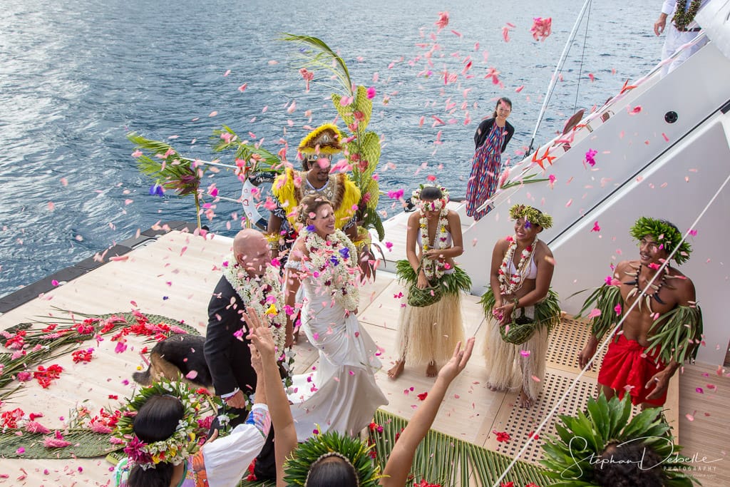 Tahitian Wedding aboard the M/V Party Girl
